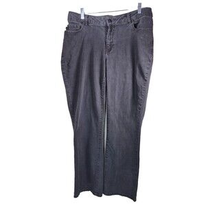 Lee Modern Series Women's Black Bootcut Jeans Mid Rise Size 16W Regular